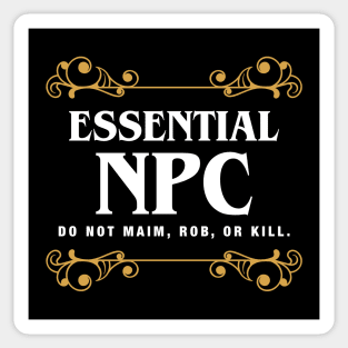 Essential NPC Character Tabletop RPG Addict Sticker